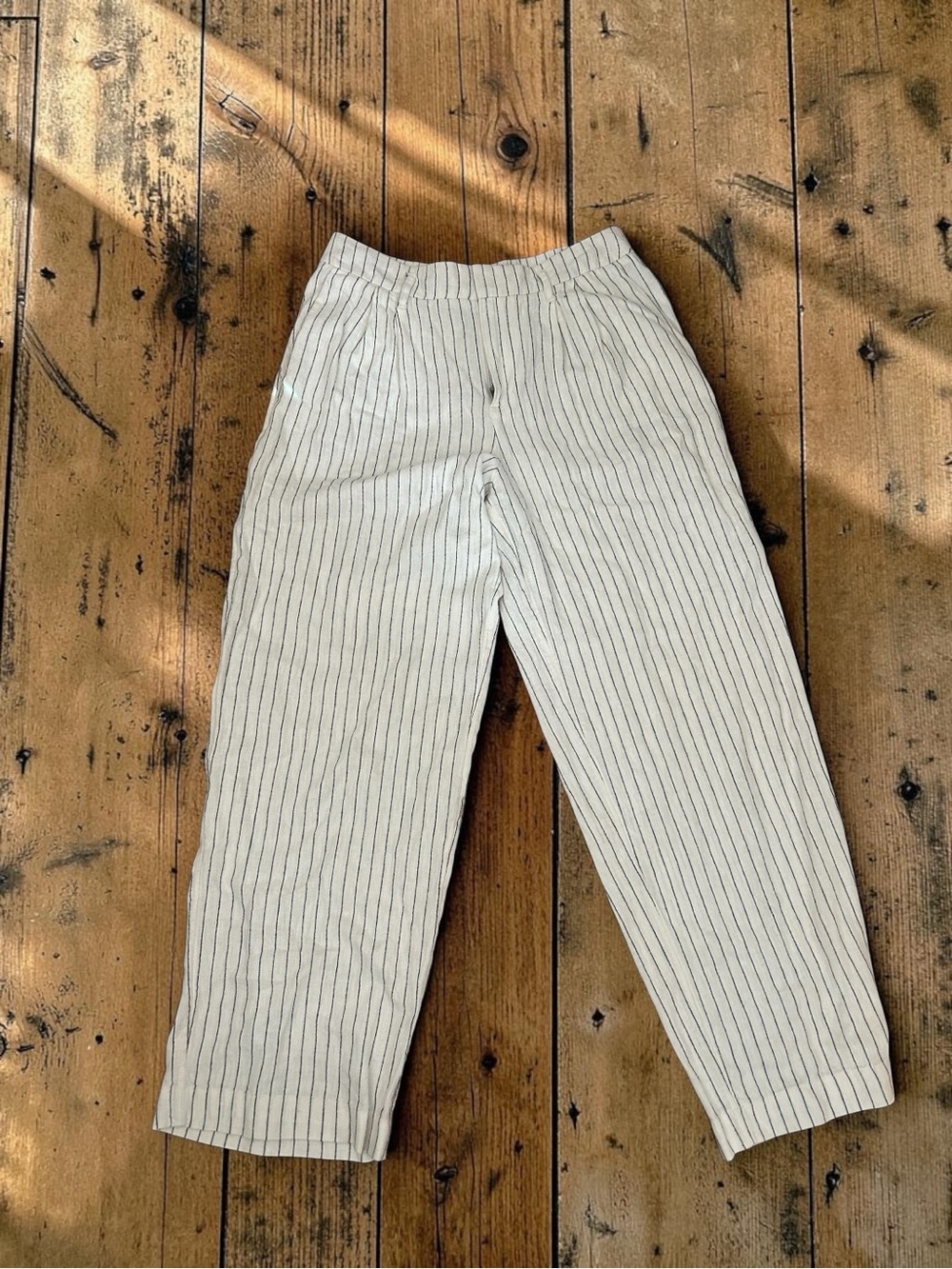 NEW - a new day Cream Pinstripe Boot Cut Pants